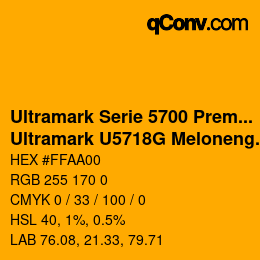 Código de color: Ultramark Serie 5700 Premium - Ultramark U5718G Melonengelb | qconv.com