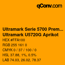 Code couleur: Ultramark Serie 5700 Premium - Ultramark U5720G Aprikot | qconv.com