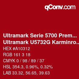 Farbcode: Ultramark Serie 5700 Premium - Ultramark U5732G Karminrot | qconv.com