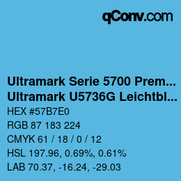 Farbcode: Ultramark Serie 5700 Premium - Ultramark U5736G Leichtblau | qconv.com