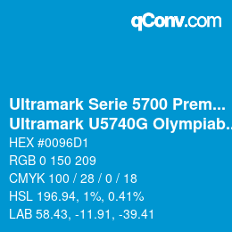 Código de color: Ultramark Serie 5700 Premium - Ultramark U5740G Olympiablau | qconv.com