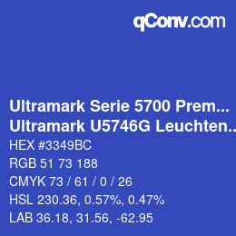 Farbcode: Ultramark Serie 5700 Premium - Ultramark U5746G Leuchtendblau | qconv.com