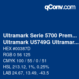 Farbcode: Ultramark Serie 5700 Premium - Ultramark U5749G Ultramarinblau | qconv.com