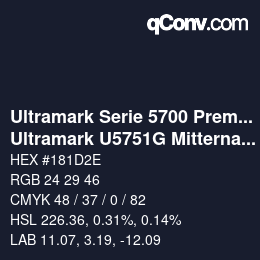 Farbcode: Ultramark Serie 5700 Premium - Ultramark U5751G Mitternachtsblau | qconv.com