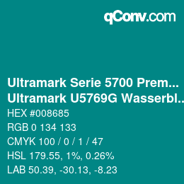 Farbcode: Ultramark Serie 5700 Premium - Ultramark U5769G Wasserblau | qconv.com