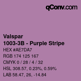 Farbcode: Valspar - 1003-3B - Purple Stripe | qconv.com