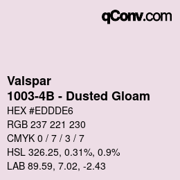 Code couleur: Valspar - 1003-4B - Dusted Gloam | qconv.com