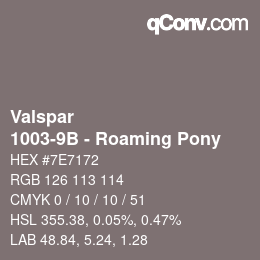 Farbcode: Valspar - 1003-9B - Roaming Pony | qconv.com