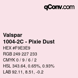 Farbcode: Valspar - 1004-2C - Pixie Dust | qconv.com