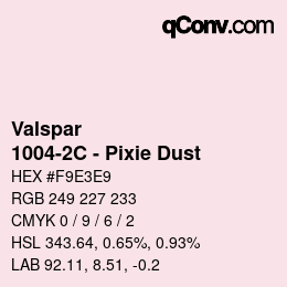 Código de color: Valspar - 1004-2C - Pixie Dust | qconv.com