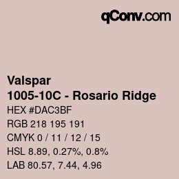 Farbcode: Valspar - 1005-10C - Rosario Ridge | qconv.com