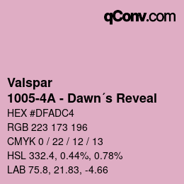 カラーコード: Valspar - 1005-4A - Dawn´s Reveal | qconv.com