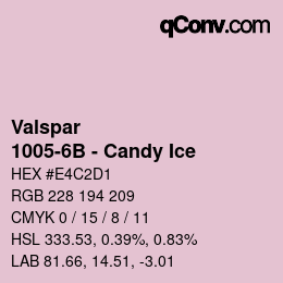 Color code: Valspar - 1005-6B - Candy Ice | qconv.com