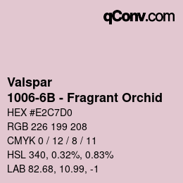 Farbcode: Valspar - 1006-6B - Fragrant Orchid | qconv.com