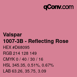 Farbcode: Valspar - 1007-3B - Reflecting Rose | qconv.com