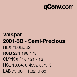 カラーコード: Valspar - 2001-8B - Semi-Precious | qconv.com