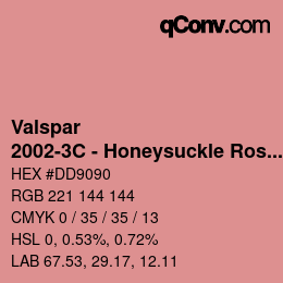 Color code: Valspar - 2002-3C - Honeysuckle Rose | qconv.com