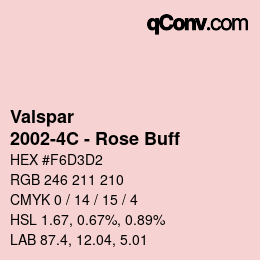 Color code: Valspar - 2002-4C - Rose Buff | qconv.com