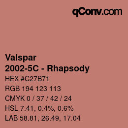 Farbcode: Valspar - 2002-5C - Rhapsody | qconv.com