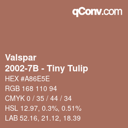 Farbcode: Valspar - 2002-7B - Tiny Tulip | qconv.com