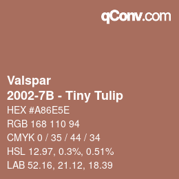 Código de color: Valspar - 2002-7B - Tiny Tulip | qconv.com
