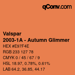 Color code: Valspar - 2003-1A - Autumn Glimmer | qconv.com