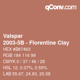 カラーコード: Valspar - 2003-5B - Florentine Clay | qconv.com