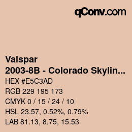 カラーコード: Valspar - 2003-8B - Colorado Skyline | qconv.com