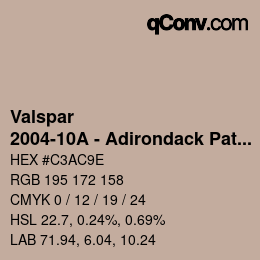 Código de color: Valspar - 2004-10A - Adirondack Path | qconv.com