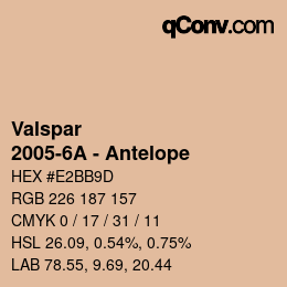 カラーコード: Valspar - 2005-6A - Antelope | qconv.com