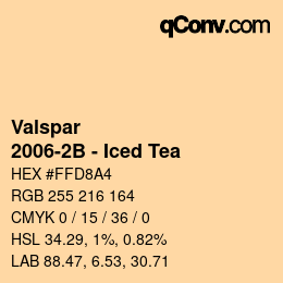 Color code: Valspar - 2006-2B - Iced Tea | qconv.com