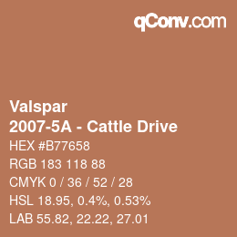 カラーコード: Valspar - 2007-5A - Cattle Drive | qconv.com