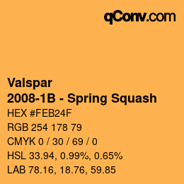 カラーコード: Valspar - 2008-1B - Spring Squash | qconv.com