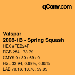 Code couleur: Valspar - 2008-1B - Spring Squash | qconv.com