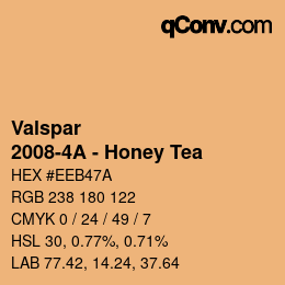 カラーコード: Valspar - 2008-4A - Honey Tea | qconv.com