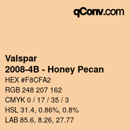 Farbcode: Valspar - 2008-4B - Honey Pecan | qconv.com