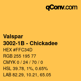 Color code: Valspar - 3002-1B - Chickadee | qconv.com