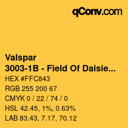 カラーコード: Valspar - 3003-1B - Field Of Daisies | qconv.com