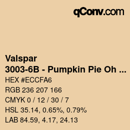 Color code: Valspar - 3003-6B - Pumpkin Pie Oh My! | qconv.com
