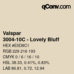 Color code: Valspar - 3004-10C - Lovely Bluff | qconv.com