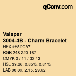 カラーコード: Valspar - 3004-4B - Charm Bracelet | qconv.com