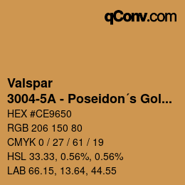 Farbcode: Valspar - 3004-5A - Poseidon´s Gold | qconv.com