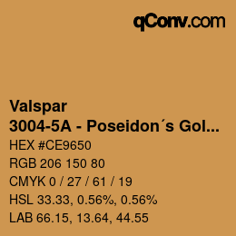 Color code: Valspar - 3004-5A - Poseidon´s Gold | qconv.com