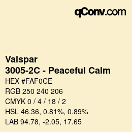 Color code: Valspar - 3005-2C - Peaceful Calm | qconv.com