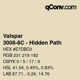 Farbcode: Valspar - 3008-8C - Hidden Path | qconv.com