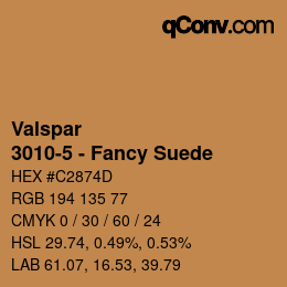 Color code: Valspar - 3010-5 - Fancy Suede | qconv.com