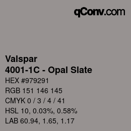 Farbcode: Valspar - 4001-1C - Opal Slate | qconv.com