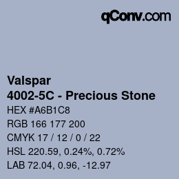 カラーコード: Valspar - 4002-5C - Precious Stone | qconv.com