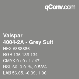 Farbcode: Valspar - 4004-2A - Grey Suit | qconv.com