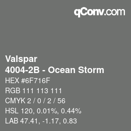 Farbcode: Valspar - 4004-2B - Ocean Storm | qconv.com